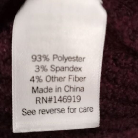 SO PLUM LACE UP SWEATER SZ.S EUC - Picture 5 of 6